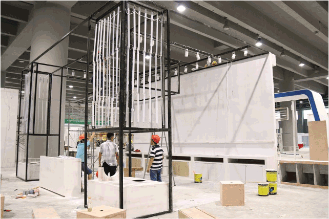 2019年國際大型展示展覽搭建現(xiàn)場